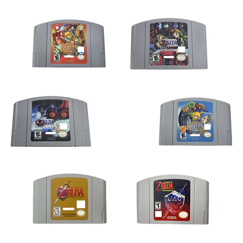 N64 USA Version 64 Bit Console Video Games Cartridge ZELDA Series Ocarina Of Time Majoras Mask Hobby Collection Gift Toys