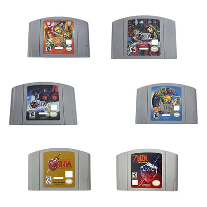 N64 USA Version 64 Bit Console Video Games Cartridge ZELDA Series Ocarina Of Time Majoras Mask Hobby Collection Gift Toys