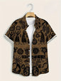 Men’s 3D Paisley Hawaii Shirt – Oversized Boho Summer Top