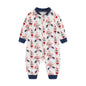 Newborn Baby 2-way Zipper Romper Cotton One-piece Jumsuit 0-24 Months Long Sleeve Newborn Baby Pajamas Comfortable Breathable