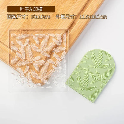 New Plant Flower Cookie Embosser Mould Spring Easter Party Fondant Biscuit Mold Cake Decorating Tools Acrylic Icing Cookie Mould