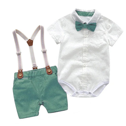 Kids Boys Formal Party Outfits Clothes Set Wedding Birthday Toddler Boy Gentleman Handsome Children Elegant Suit 1 2 3 4 5 Years
