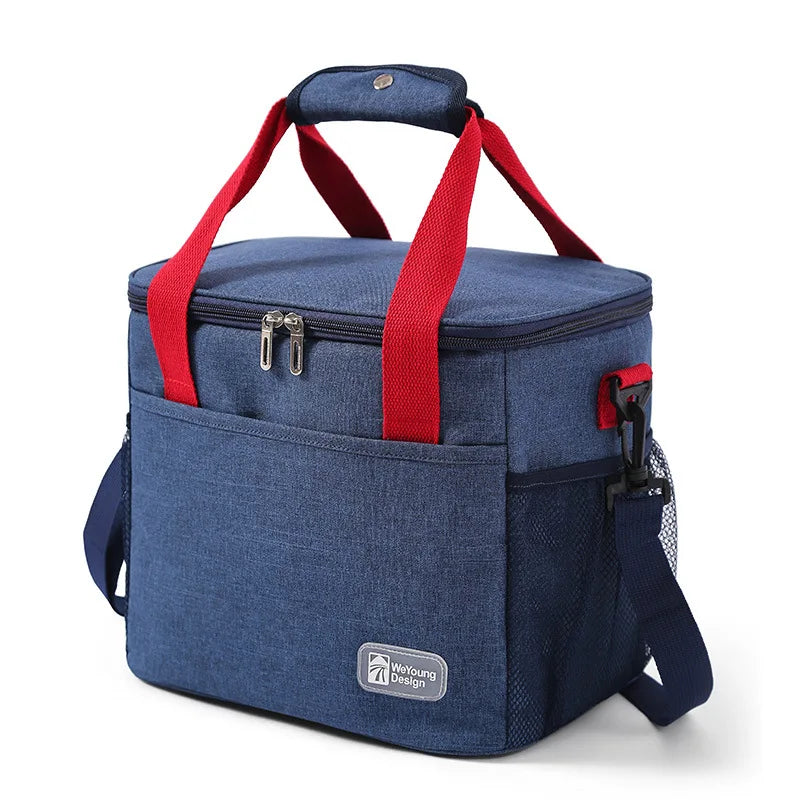 Large Capacity Thermal Insulation Lunch Bag Oxford Cloth Food Storage Picnic Bags Tote Portable Cooler Box Bags