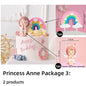 Angel Wing Princess Cake Topper – Fairy Ballet Dance Girl Decor for 1st Birthday, Gender Reveal & Baby Shower