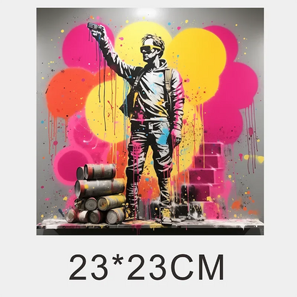 Graffiti Animal Iips Fashion Iron Sticker Patch For Clothing T-shirt DIY Hoodie Jacket Sticker DTF PPatch Is Waterproof