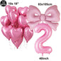 Giant Black Pink Bow Balloon Coquette Birthday Party Decorations Bowknot Balloon for Girls Baby Shower Bridal Wedding Supplies