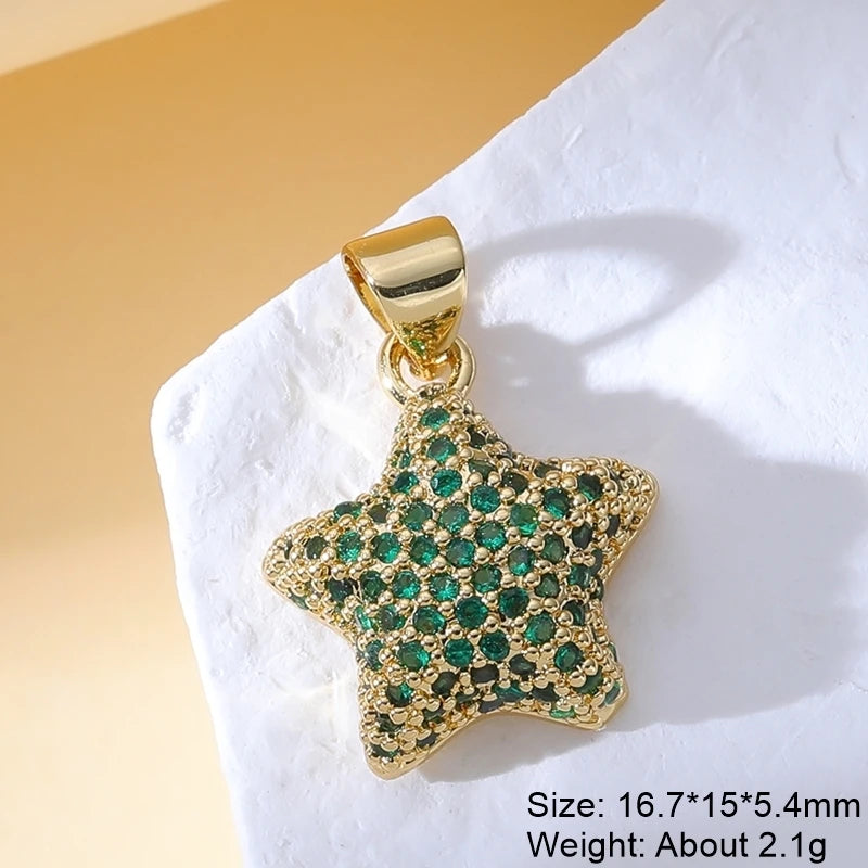 Handmade Luxury Pendant 18K Real Gold-Plated Charms