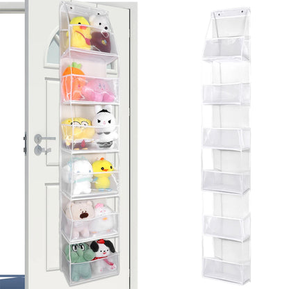 4/6-Tier Hanging Storage Bag Foldable Organizer Over-The-Door Holder For Hair Accessories Snacks Toys Clothes Storage Holder