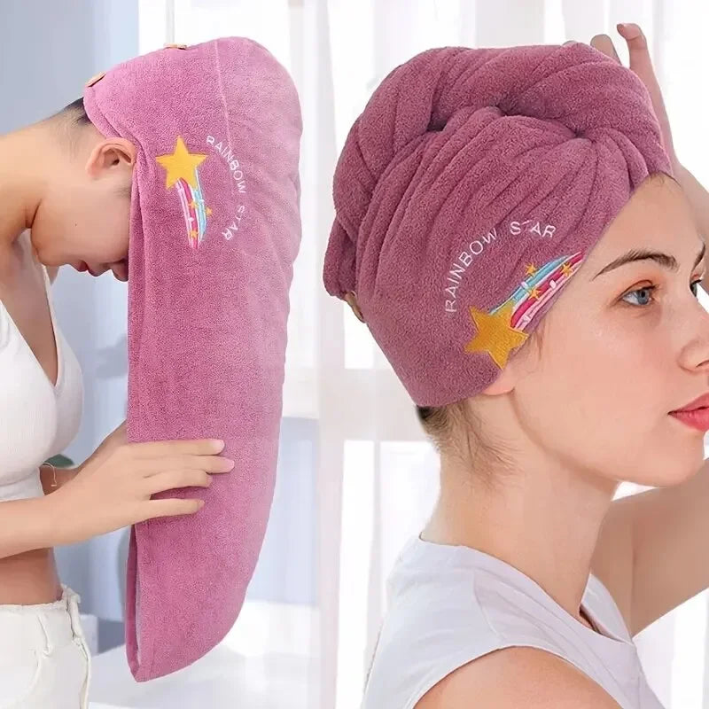 Quick‑Dry Hair Towel Wrap – Super Absorbent Soft Microfiber Head Towel for Women & Girls