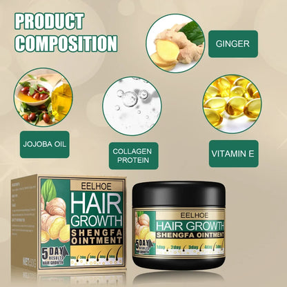 30g Ginger Hair Care Cream To Promote Hair Growth Scalp Massage Stimulate