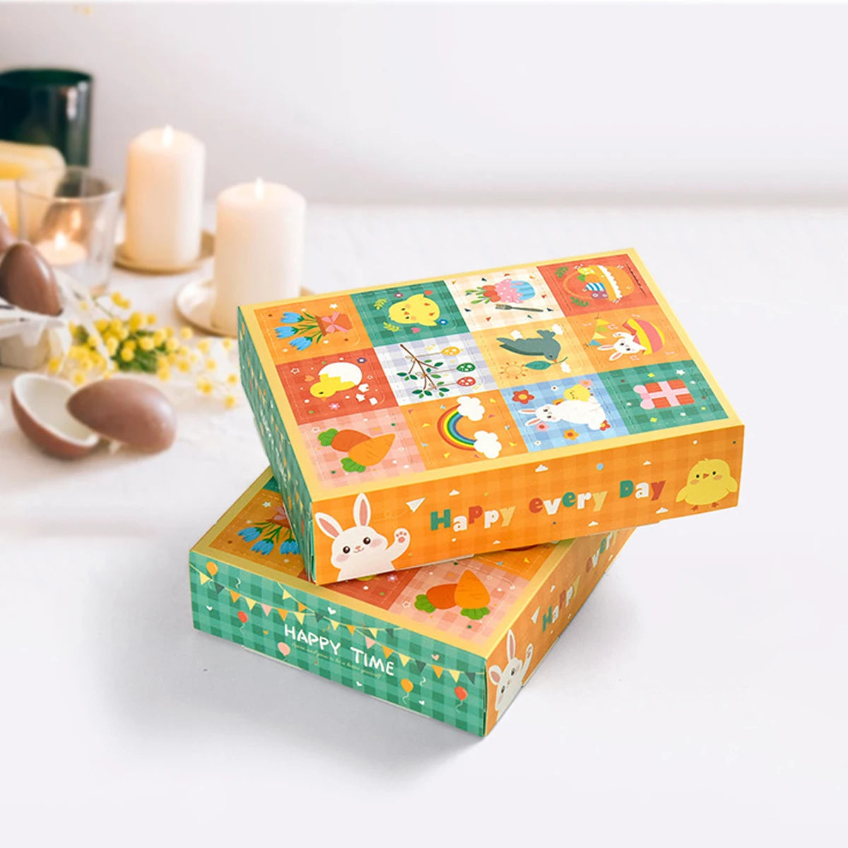 Easter Surprise Eggs Blind Box 5/10PCS 12 Grids Interactive Toys Kids Party Favors Fillable Candy Gifts Egg Hunt Decor