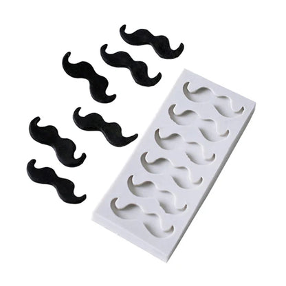 Moustache Bows Necktie Father's Day Silicone Sugarcraft Mold Chocolate Cupcake Baking Mold Fondant Cake Decorating Tools