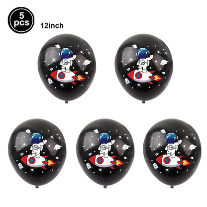 4D Standing Astronaut Spaceman Balloons Rocket Foil Balloons Kids Toys Baby Shower Outer Space Themed Birthday Party Decorations