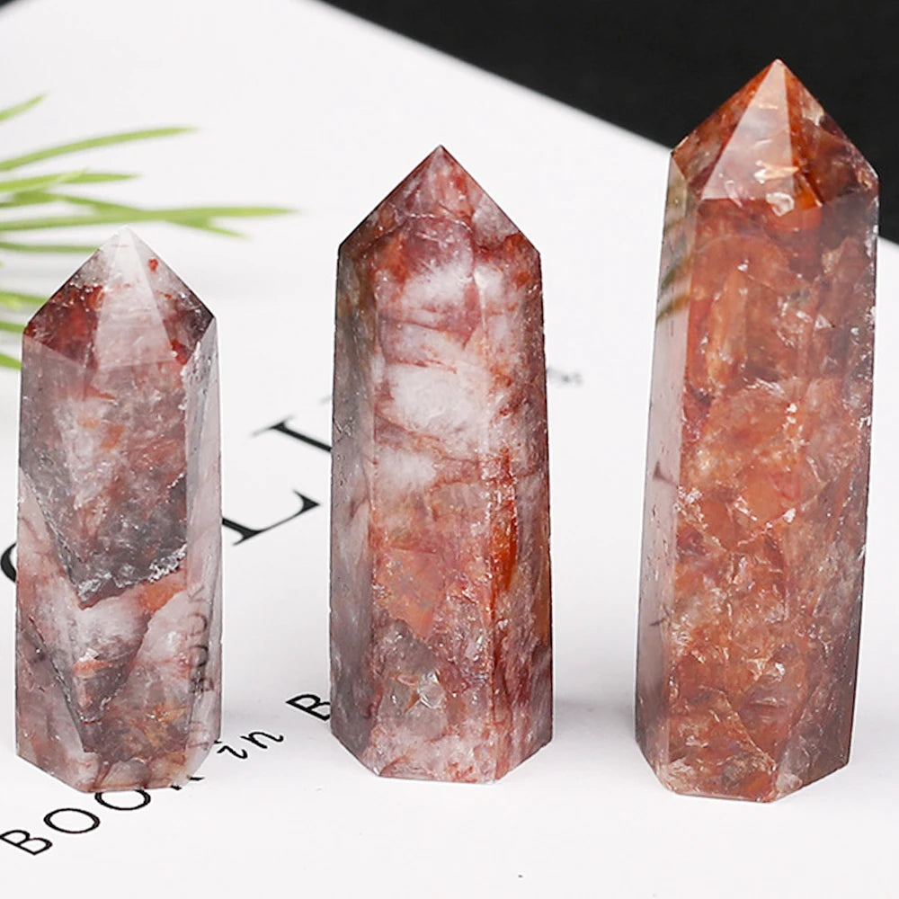 Natural Stone and Crystals Point Wand Rose Quartz Amethyst Home Decoration Mineral Stones Crafts