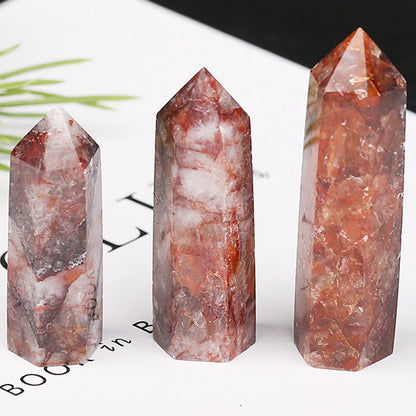 Natural Stone and Crystals Point Wand Rose Quartz Amethyst Home Decoration Mineral Stones Crafts