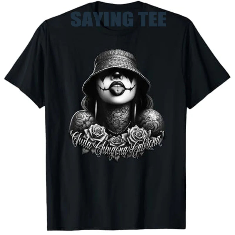 Chicana Payasa Clown Tee – Smile Now Cry Later Graphic Shirt