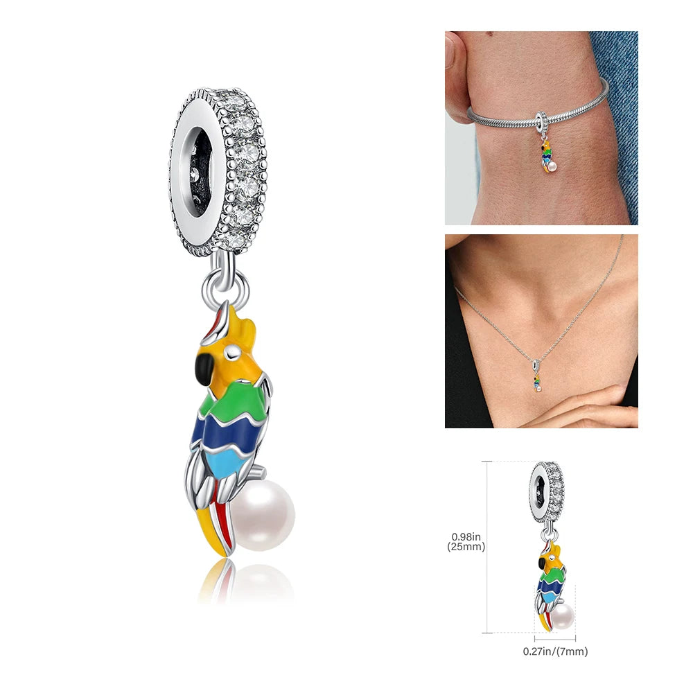2025 Hot 925 Sterling Silver Rainbow Pride Month Charm Pendant heart bead unlimited Fit Original Bracelet For Women Jewelry Gift