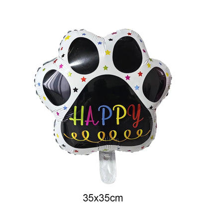 Dog Birthday Party Decorations 12inch Latex Print Animal Balloons Cute Pet Puppy Theme Baby Shower Birthday Party Decor Supplies