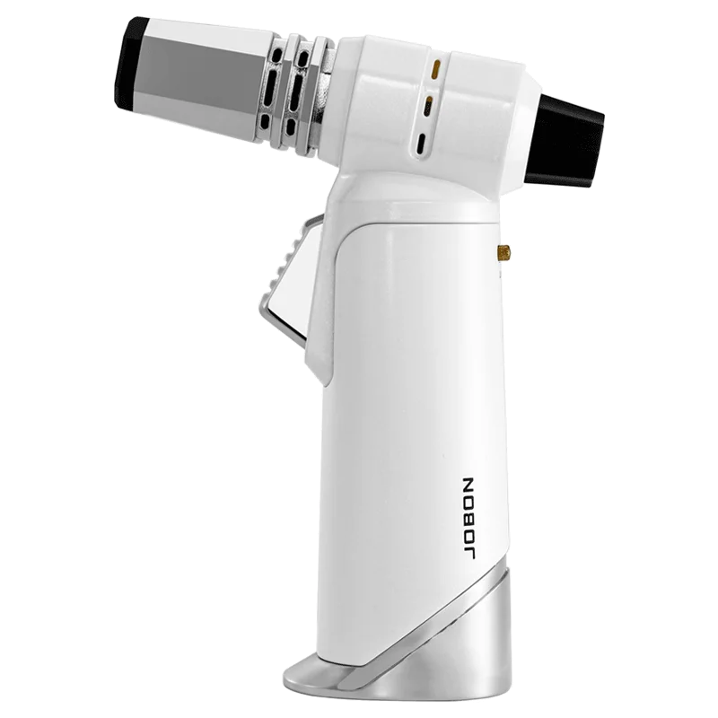 JOBON Blue Flame Gun Lighter Adjustable Flame Locking Flame Function 360° Can inverted to use Multi-functional Use Scene