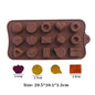 (59-87) Handmade Chocolate Candy Mould Jelly Pudding Ice Mold Insect Rose Heart Shape Silicone Moulds Baking Tool