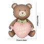 Happy Birthday Animal Foil Ballo﻿ Cute Matte on Bear Rainbow Bow Dinosaur Candy Balloon Design
