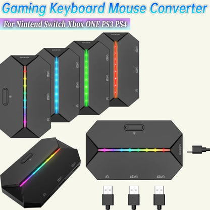 For Xbox ONE Gaming Keyboard Mouse Converter Portable Wired Mobile Controller Adapter for Nintend Switch PS3 PS4 Game Console