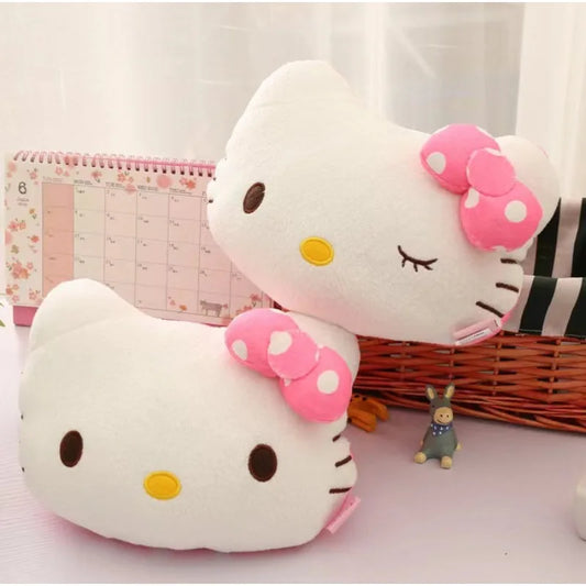 Hello Kitty Sanrio anime cartoon plush pillow cushion creative personalized car headrest neck pillow ornaments jewelry wholesale