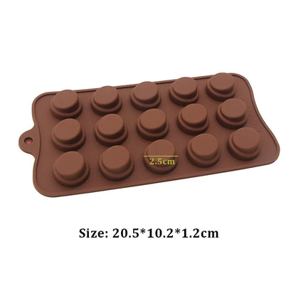 (59-87) Handmade Chocolate Candy Mould Jelly Pudding Ice Mold Insect Rose Heart Shape Silicone Moulds Baking Tool