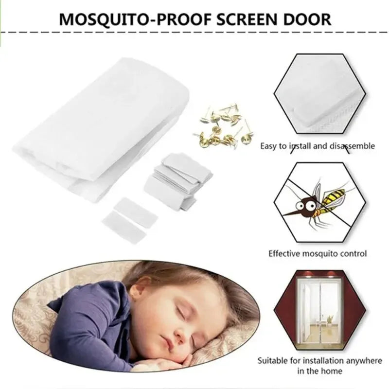 Anti-Mosquito Net Summer Automatic Closing Magnetic Invisible Door Mesh