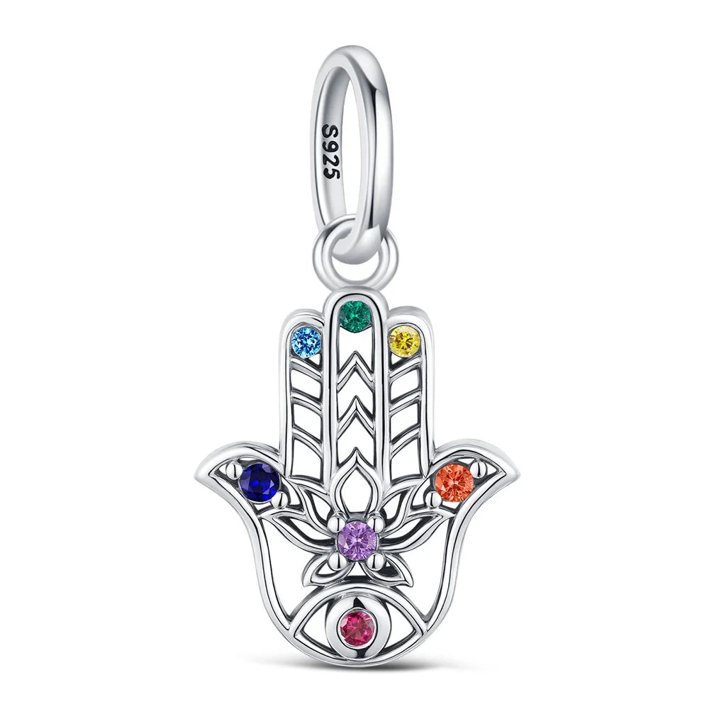 2025 Hot 925 Sterling Silver Rainbow Pride Month Charm Pendant heart bead unlimited Fit Original Bracelet For Women Jewelry Gift