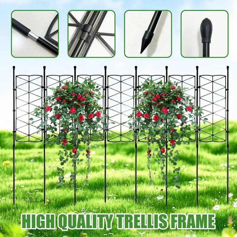 Garden Trellis for Climbing Plants Sturdy Plant Trellis Lattice Stake for Potted Plant Trellis Support Frame Gardening Supplies
