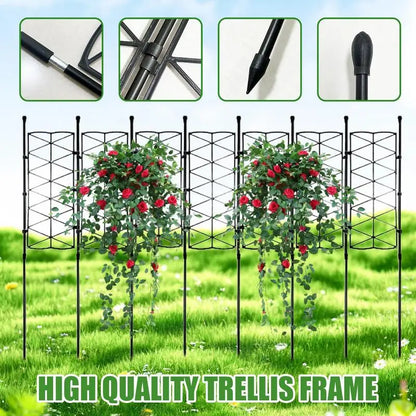 Garden Trellis for Climbing Plants Sturdy Plant Trellis Lattice Stake for Potted Plant Trellis Support Frame Gardening Supplies