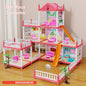 Popular Toy 3d Assembly Diy Mini Toy House Accessories Villa Princess Castle Led Lights Girl Birthday Gift Assembly Toy House