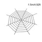 1.5/2.5m Giant Spider Webs Halloween Decorations,White Black Spider Web for House,Large Horror Stretchy Cobweb for Outdoors