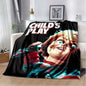 3D Horror Movie Character Chucky Saw Cartoon Area Blanket Fashion Soft Cozy Living room Bedroom Sofa Bed Travel Blanket