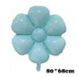 40‑Inch Yellow & White Macaron Daisy Number Foil Balloon