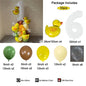 Cartoon Duck Balloon Garland Set – 32" Number Balloon (1–9) for Kids’ Birthday Party