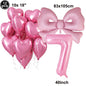 Giant Black Pink Bow Balloon Coquette Birthday Party Decorations Bowknot Balloon for Girls Baby Shower Bridal Wedding Supplies