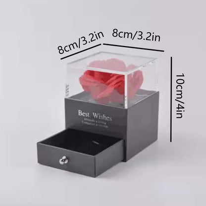 Charming Love Heart Pendant Necklace with Rose Gift Box - Perfect for Valentine's Day, Birthdays, Mother's Day & More Girlfriend