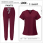 Hot Sale Clinic Workwear Unisex Medical Nurse Scrub Set Clinical Uniform Men Women Beauty Salon Costume Doctor Nursing Top Pants