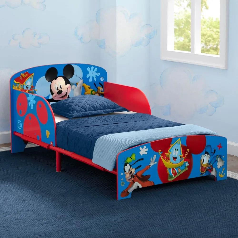 Disney Mickey Mouse Wood and Metal Toddler Bed