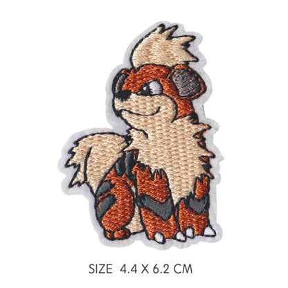 30‑Style Pokemon Embroidery Cloth Patches – Pikachu & Cartoon Iron‑On/Sew‑On Appliques for DIY Clothing
