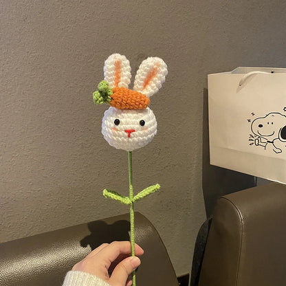 One artificial flower, vase decoration, Easter artificial carrot decoration, home decoration, party decoration
