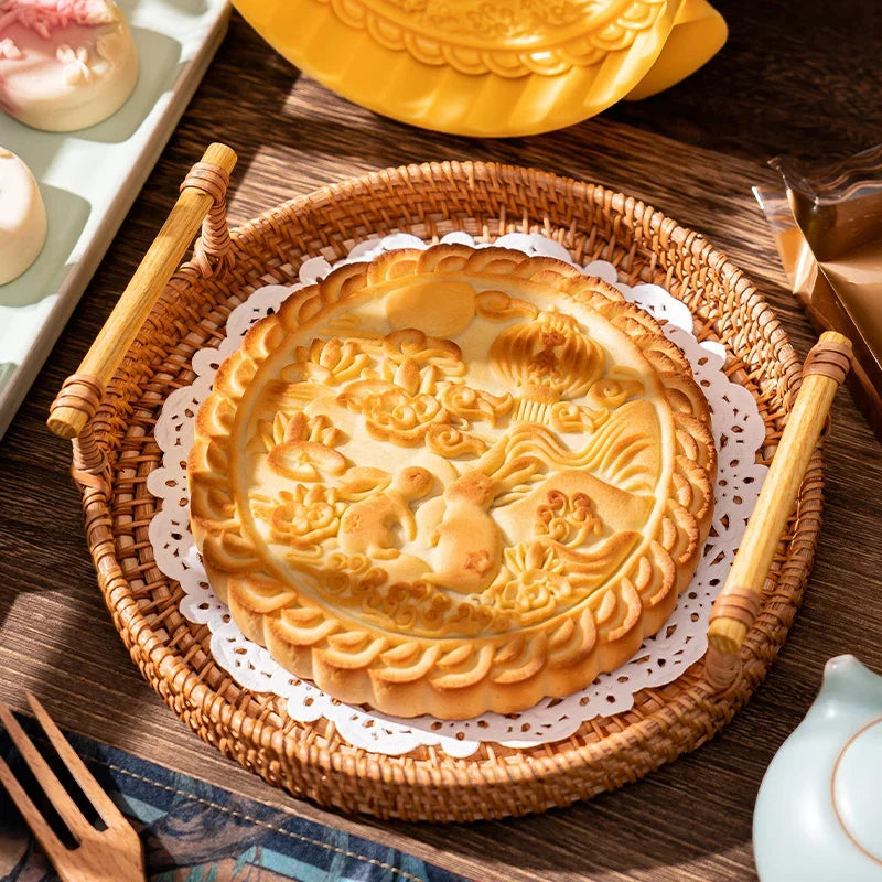 Mid-Autumn Festival large moon cake mold hand-pressed Cantonese style 1 catties 600g commercial abrasive household baking