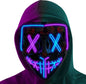 Poptrend LED Light‑Up Halloween Mask – Scary Cosplay Masquerade Mask for Festivals, Parties & Carnival Gifts