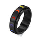 Pride Parade Lesbian Gay LGBT Pride Ring, Bisexual Non-binary Pride Multicolor Rainbow Ring, Love Promise Wedding Jewelry