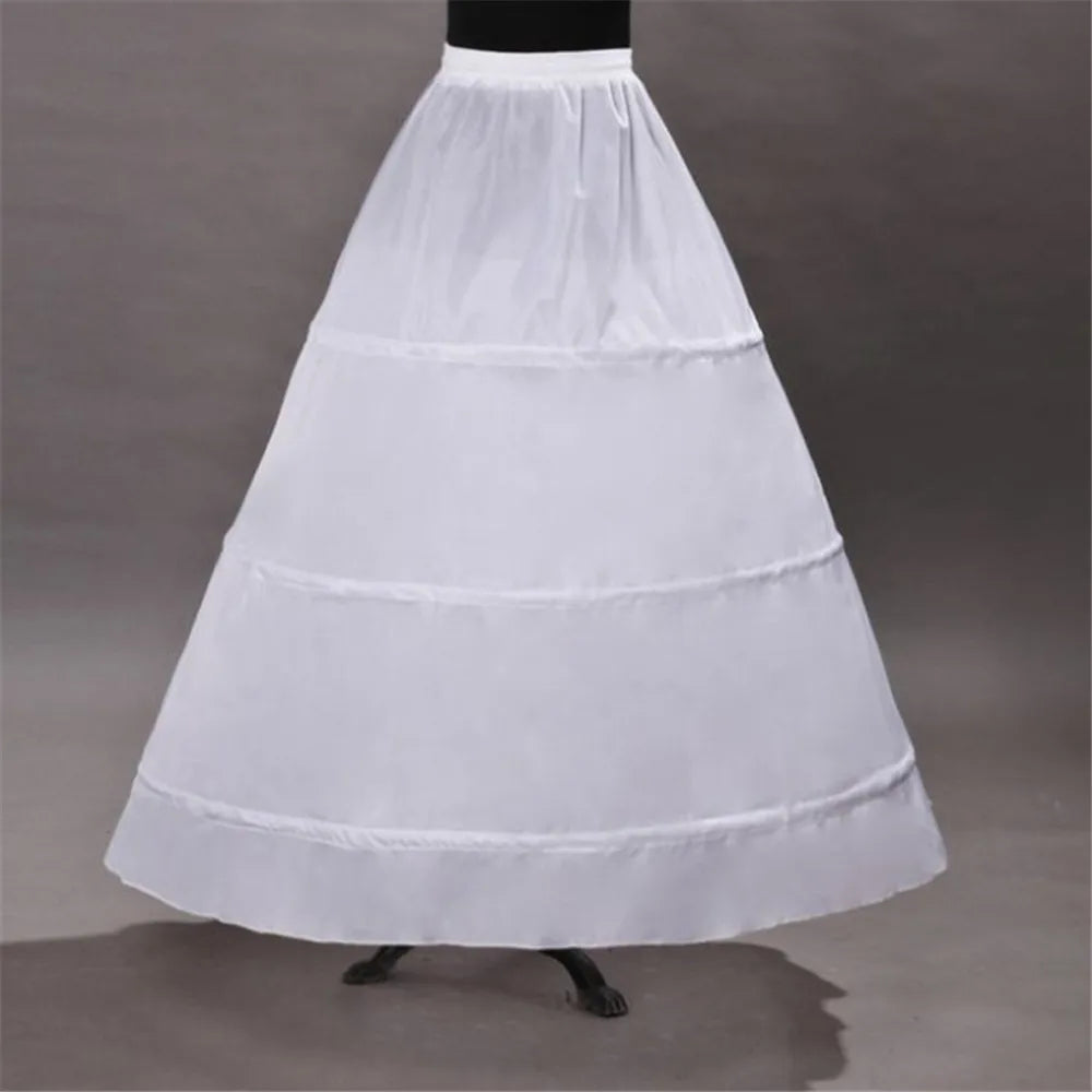 6 Hoop 3 Hoop 8 HoopCrinoline Black White Long Wedding Petticoat Ball Gown Dress Underskirt Skirt Half Slips Wedding Accessories