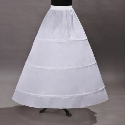 6 Hoop 3 Hoop 8 HoopCrinoline Black White Long Wedding Petticoat Ball Gown Dress Underskirt Skirt Half Slips Wedding Accessories