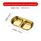 Small Sauce Bowl Kitchen Seasoning Dipping Dish Korean Style Stainless Steel 304 Multifunctional Tableware For Barbecue Dinner
