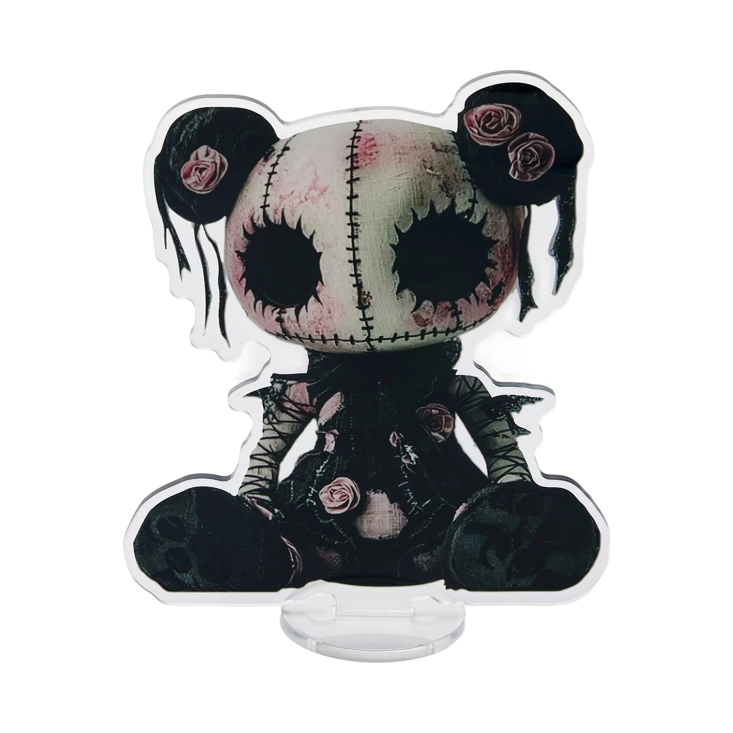 Halloween Anime Doll Figurine Acrylic Table Decorations Set for Home Office Party Spooky Flat Ornaments 2D Theme